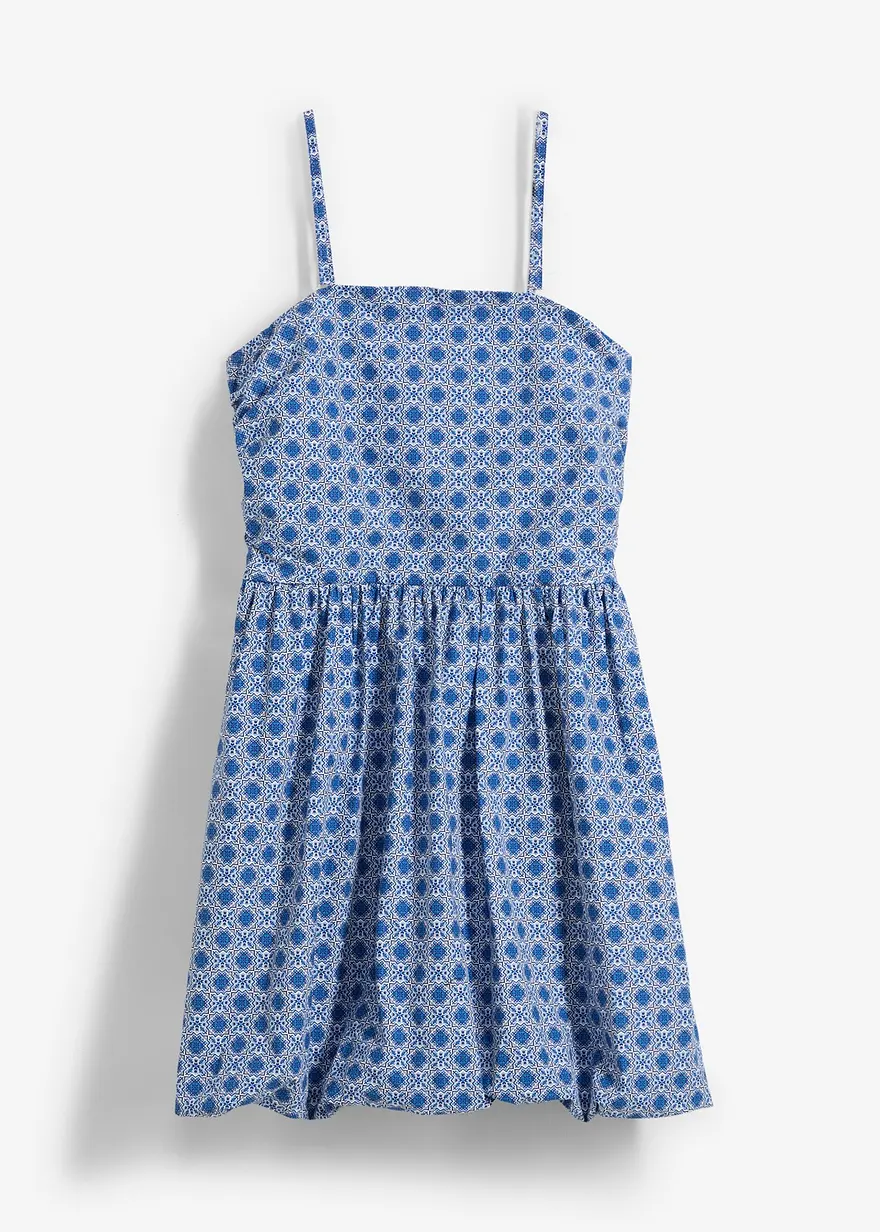 Bandeau-Kleid aus reiner Baumwolle