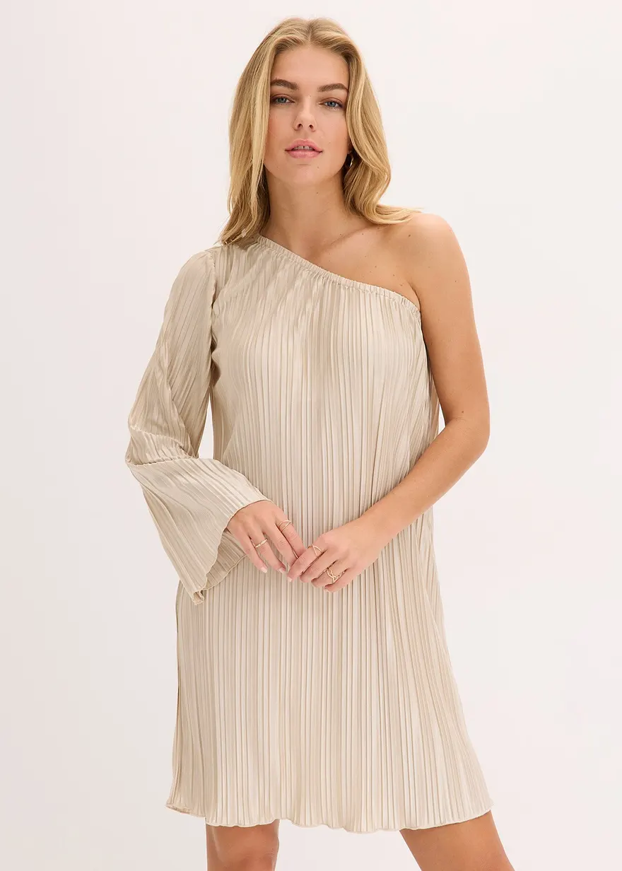 Minikleid mit Plissee
