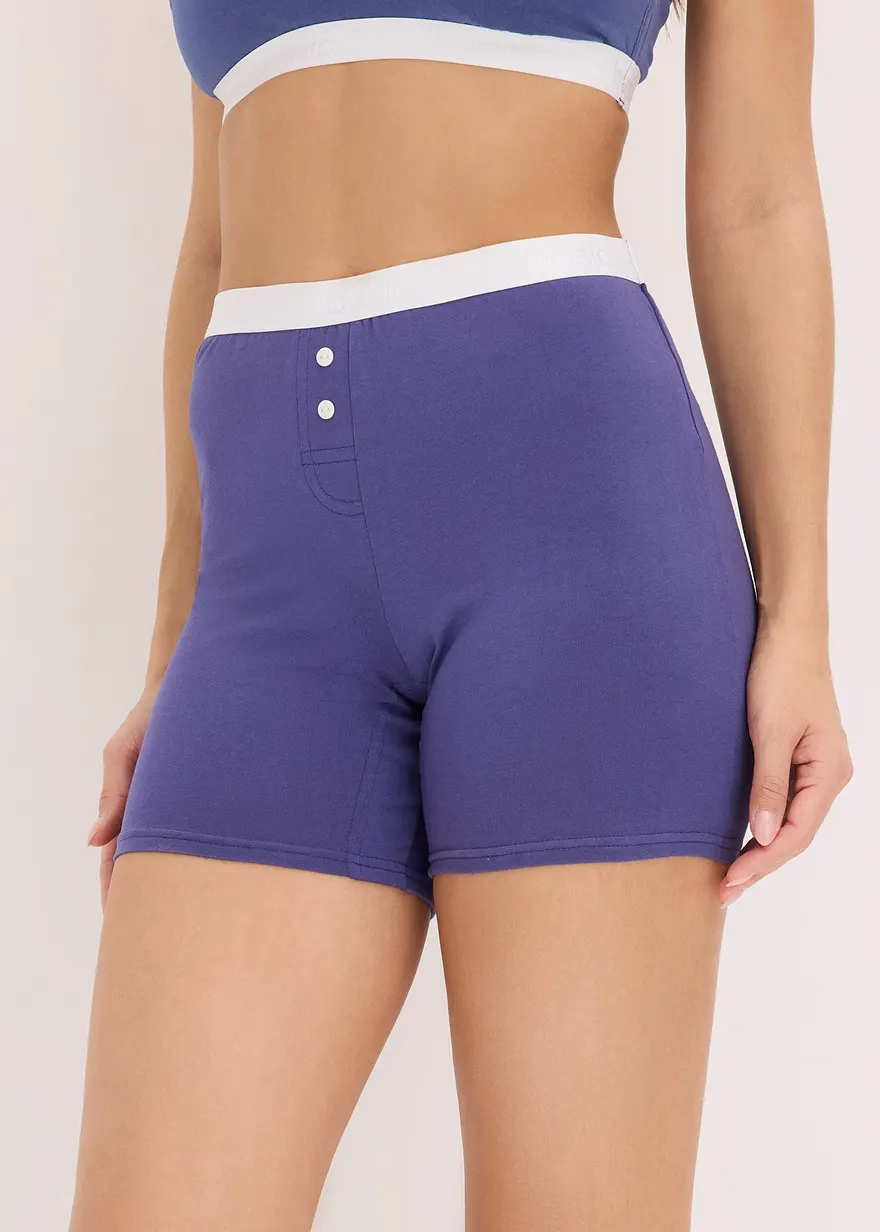 Mittellange Damen Boxer (4er Pack) mit Bio-Baumwolle