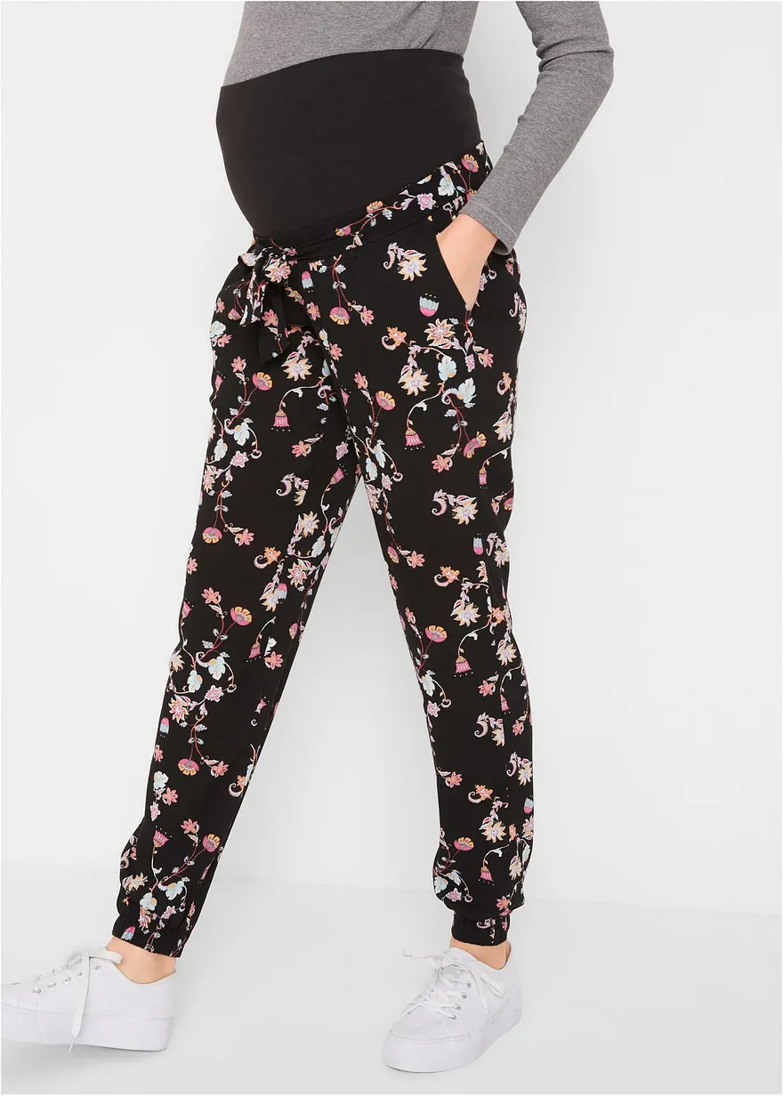 Leichte Umstandshose aus Viskose, Loose Fit