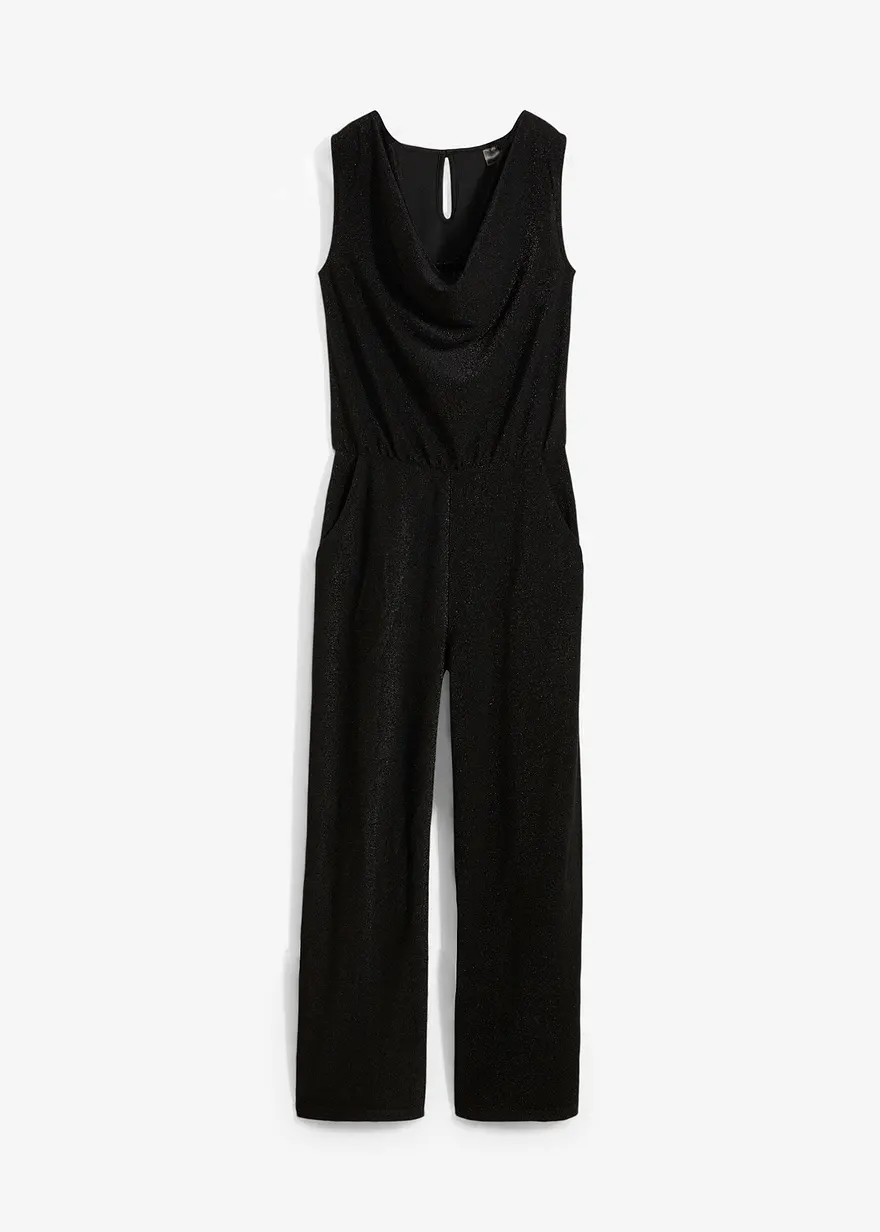 Jumpsuit mit Glitzerelementen