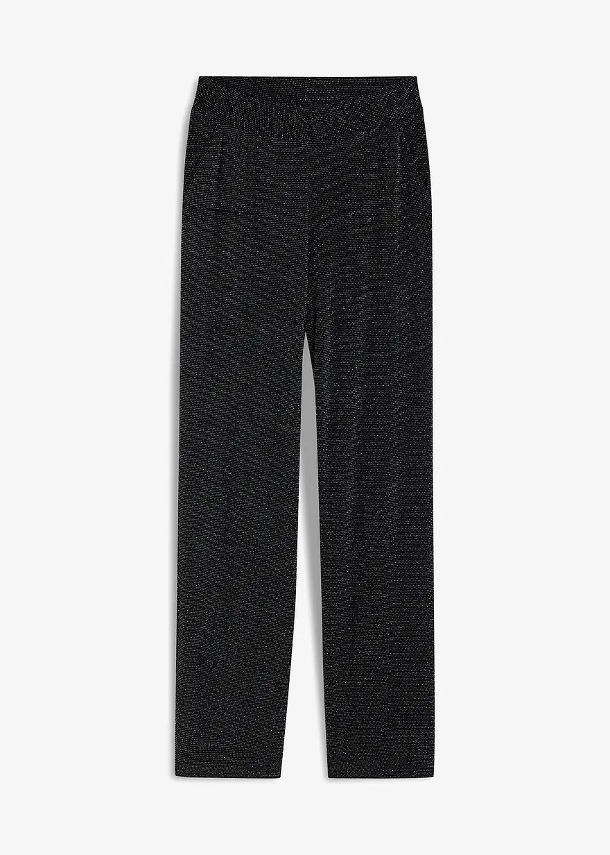 Jersey-Hose mit Glitzer-Effekt