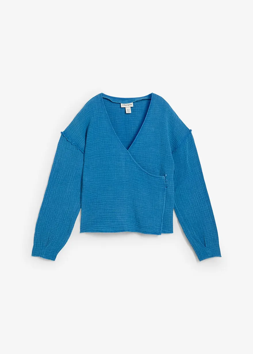 Blusenshirt aus reiner Baumwolle