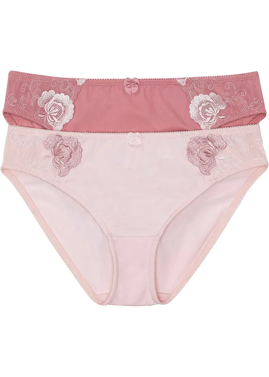 Slip mit Stickerei (2er Pack)