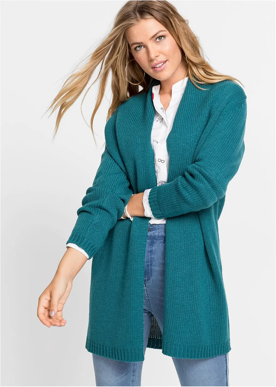 Longstrickjacke