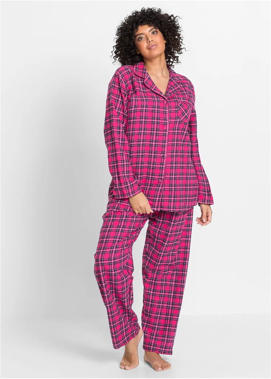 Gewebter Flanell Pyjama