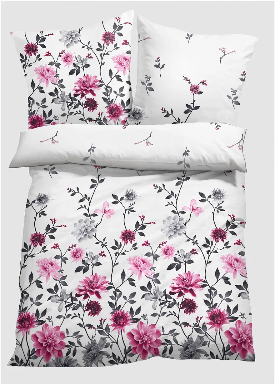 Bettwäsche mit Blumendesign