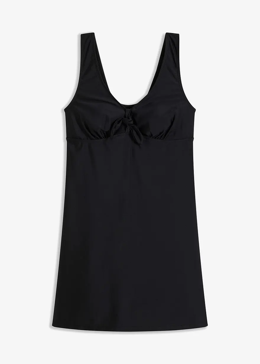 Badekleid mit breiten Trägern