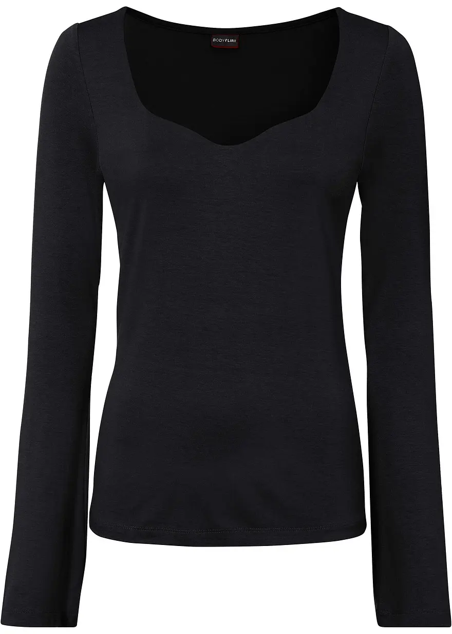 Langarmshirt aus Viskose