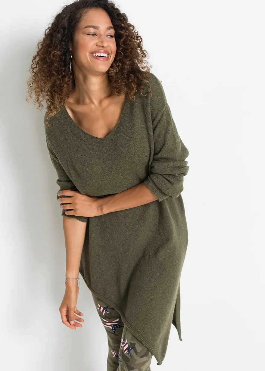 Asymmetrischer Pullover