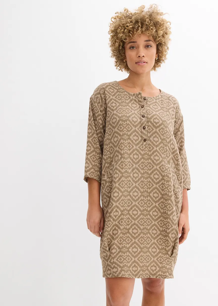Kleid aus Musselin in O-Form