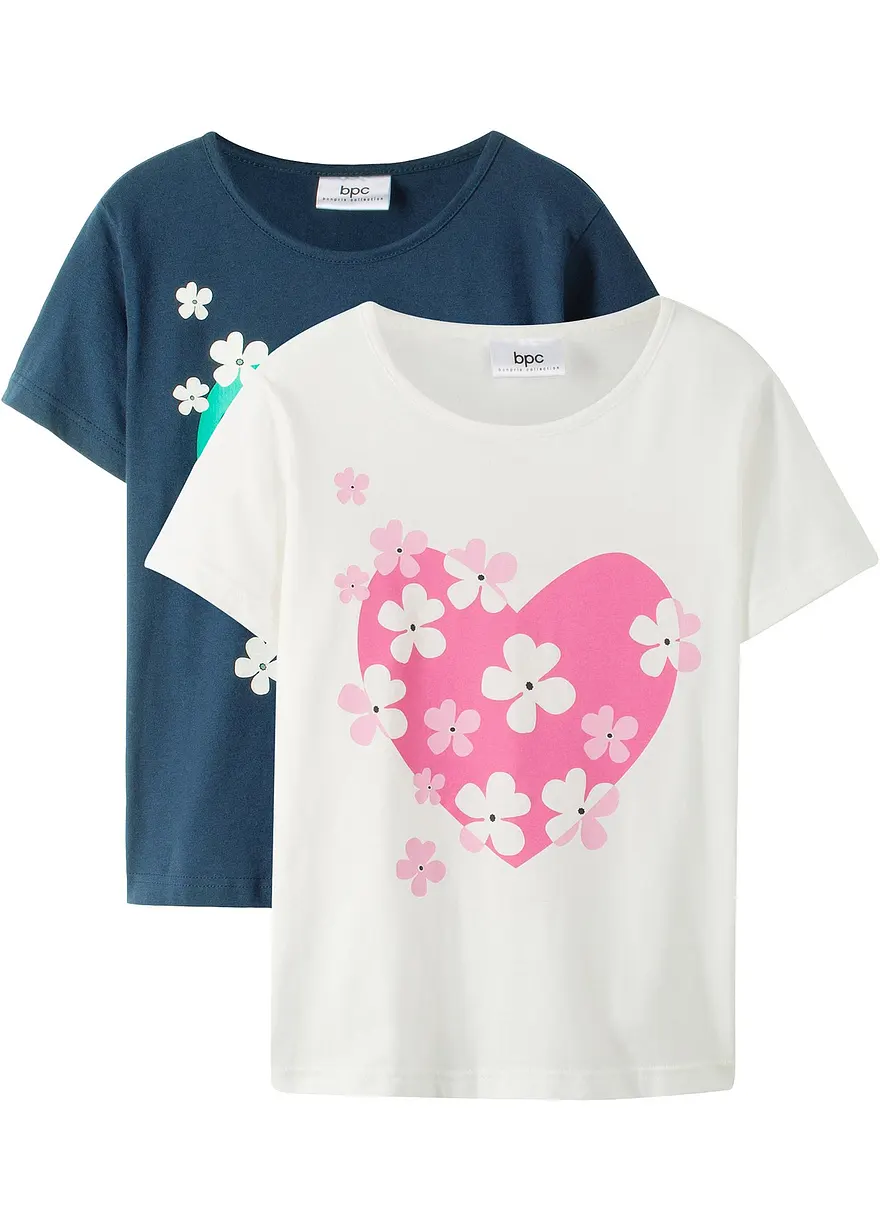 T-Shirt aus reiner Bio-Baumwolle(2er Pack)