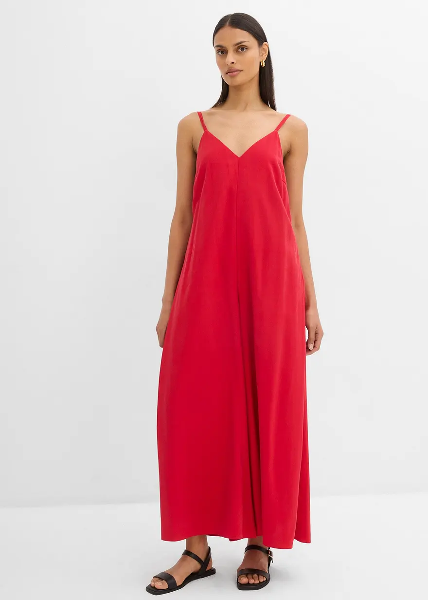 Jumpsuit mit verstellbaren Trägern aus Viskose-Mix