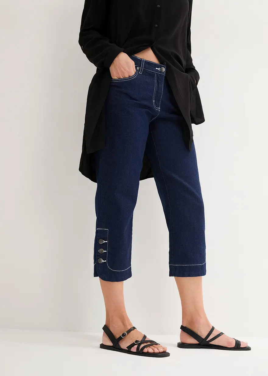 Capri Jeans Mid Waist