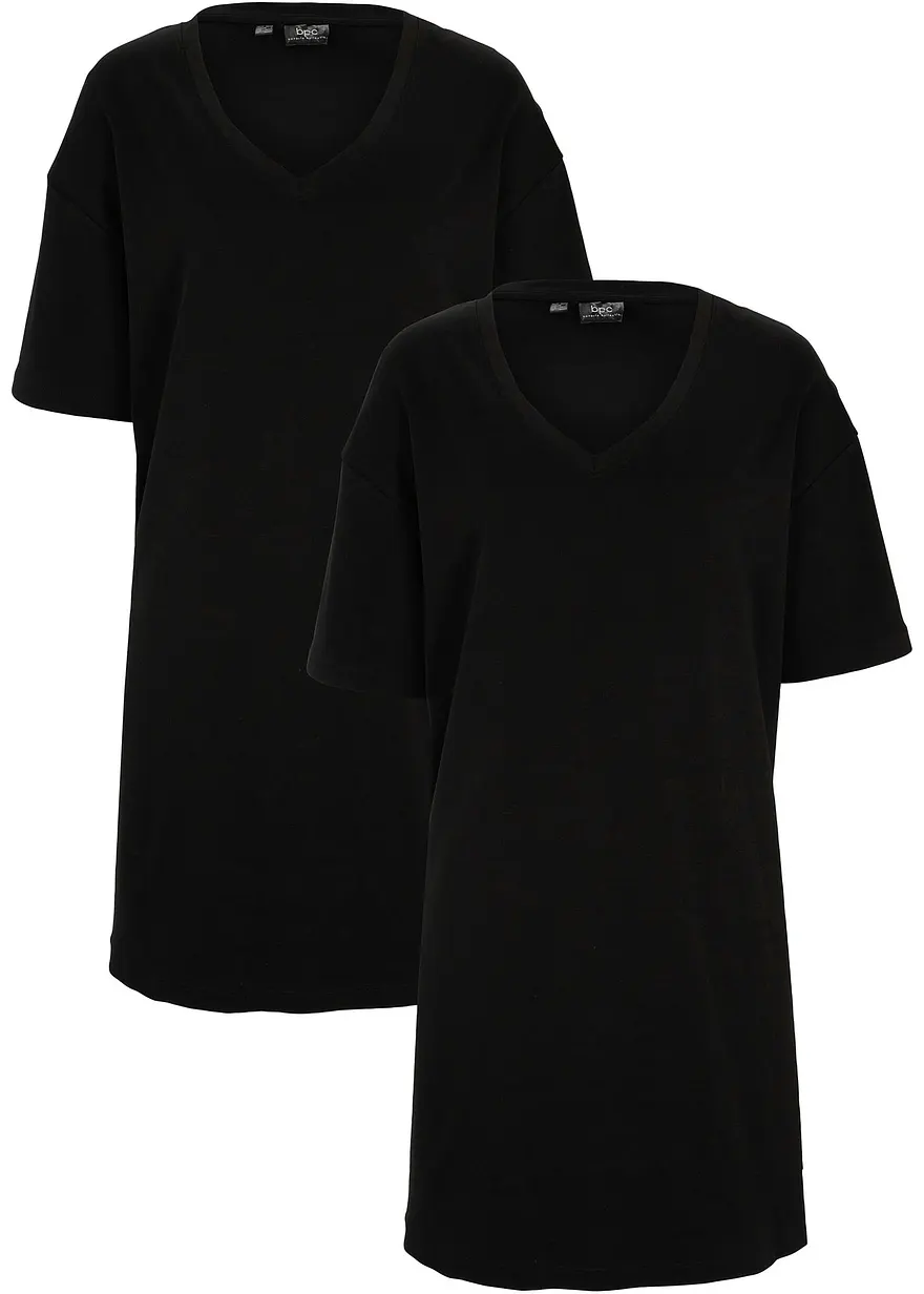 Oversize-Kleid mit aus reiner Baumwolle (2er Pack)