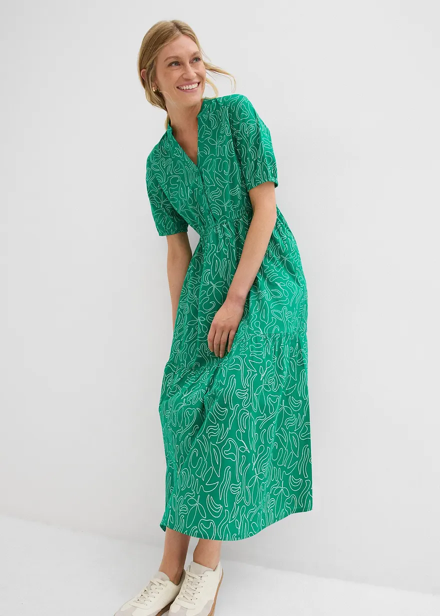 Weites Midikleid aus reiner Baumwolle