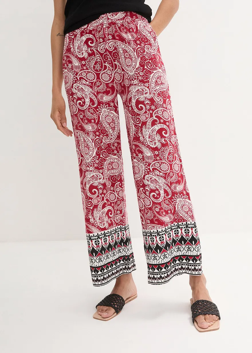 Palazzo-Hose aus softem Viskose-Mix