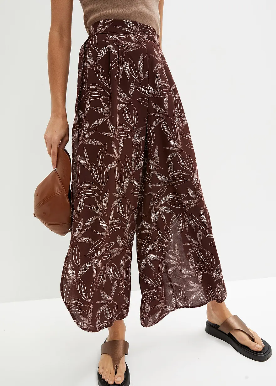 Palazzo-Hose mit Schlitz