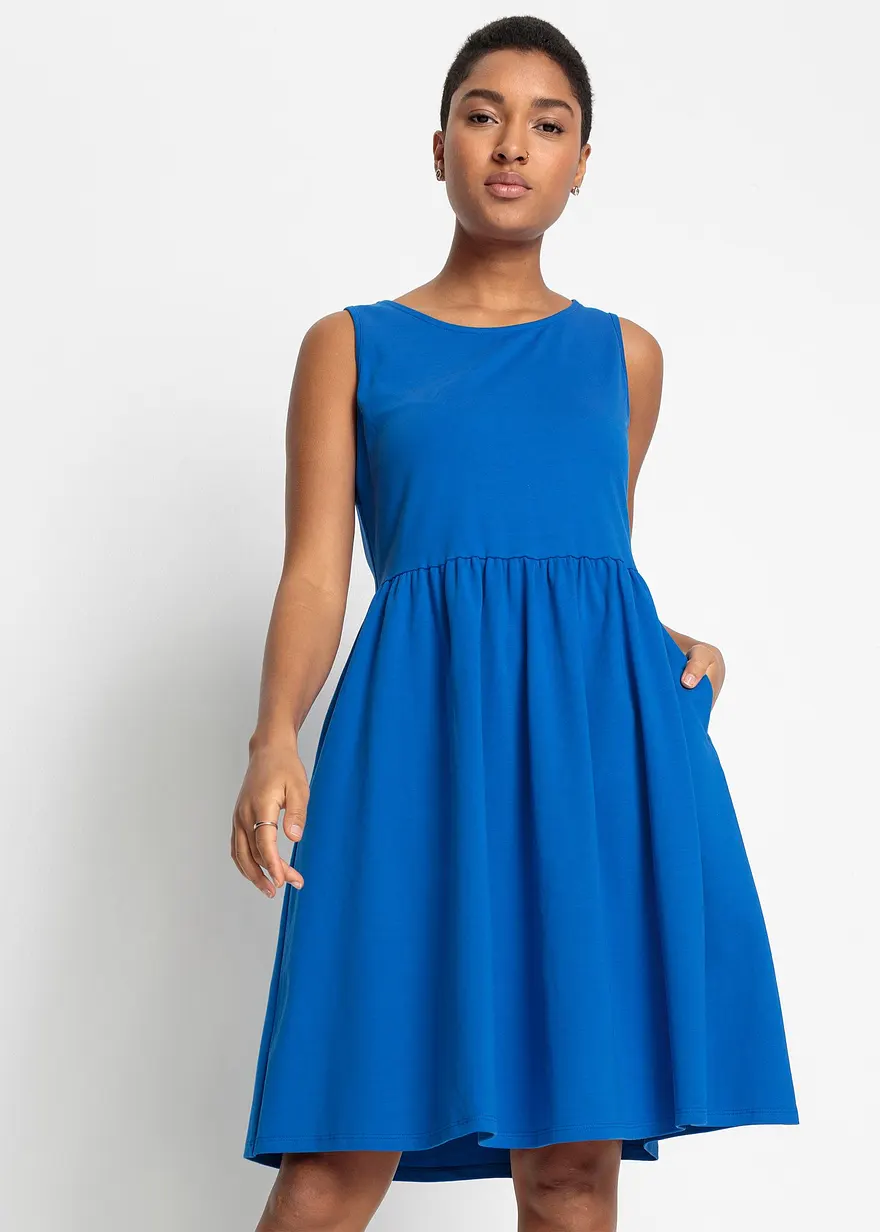 Shirtkleid mit Taschen aus reiner Baumwolle