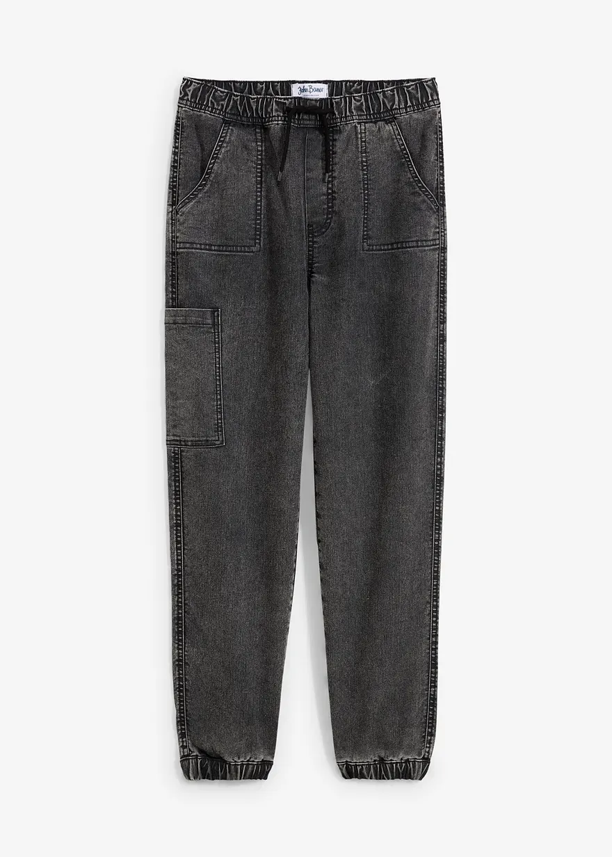 Loose Fit Stretch-Cargo-Jeans