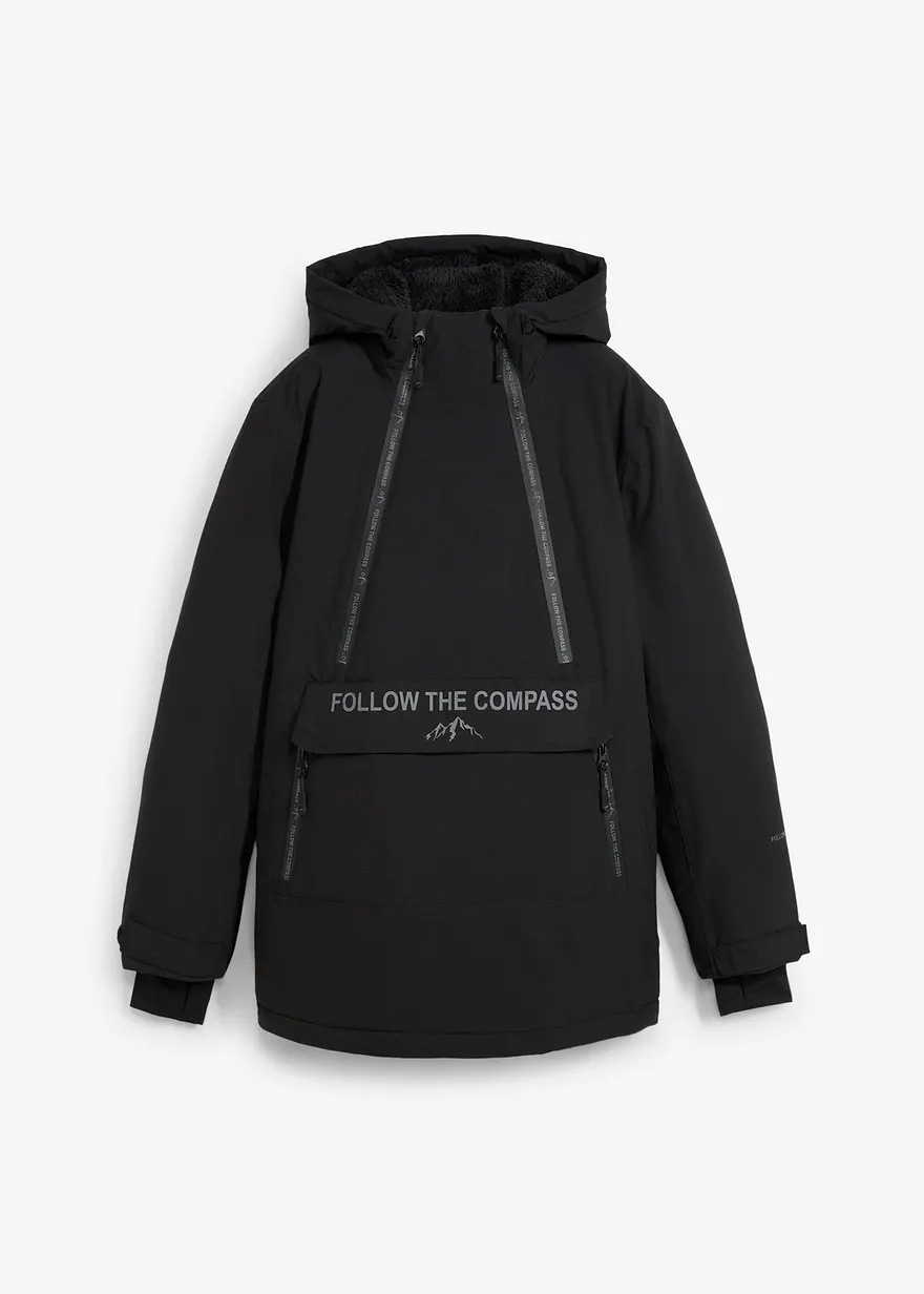 wasserdichte Funktions-Schlupfjacke mit Fleece-Futter
