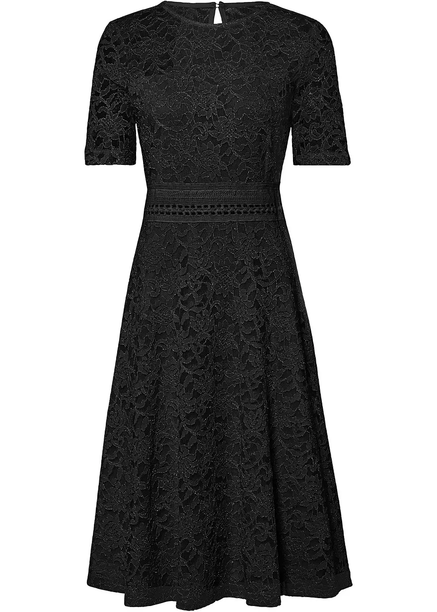 Spitzenkleid mit Häkeleinsatz