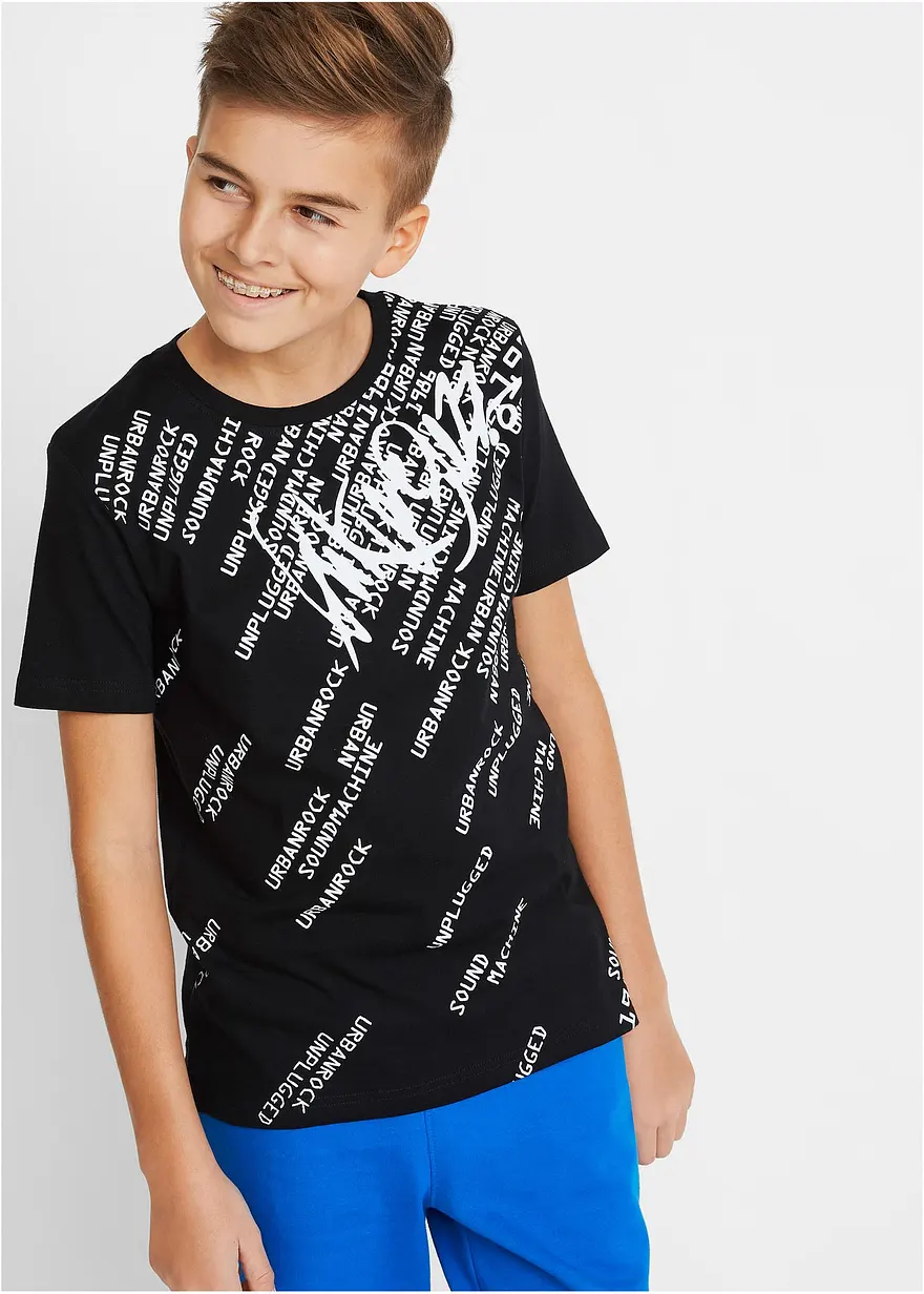 T-Shirt, Slim Fit aus reiner Baumwolle