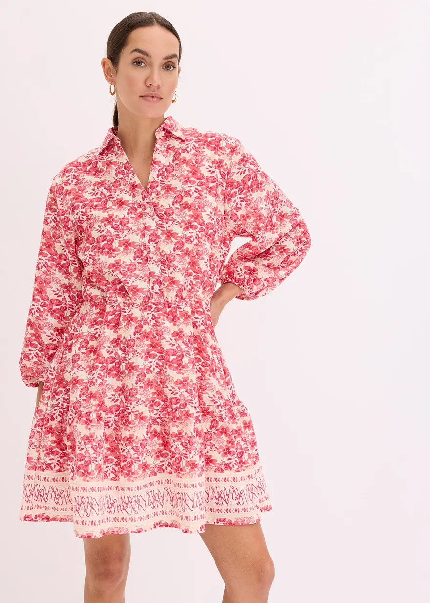 Kleid im Leinen-Look