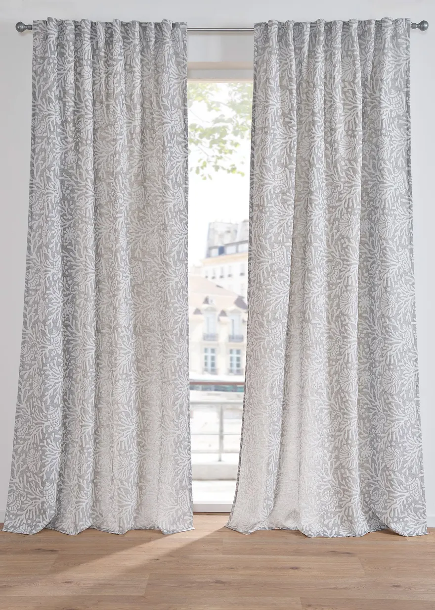 Jacquard Vorhang mit Muster (1er Pack)