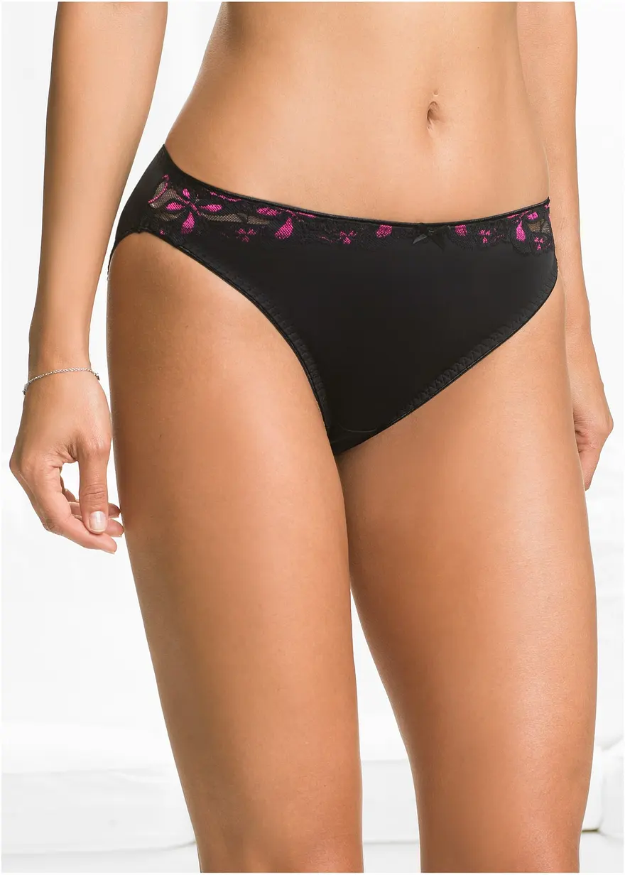 Slip mit Spitze (3er Pack)