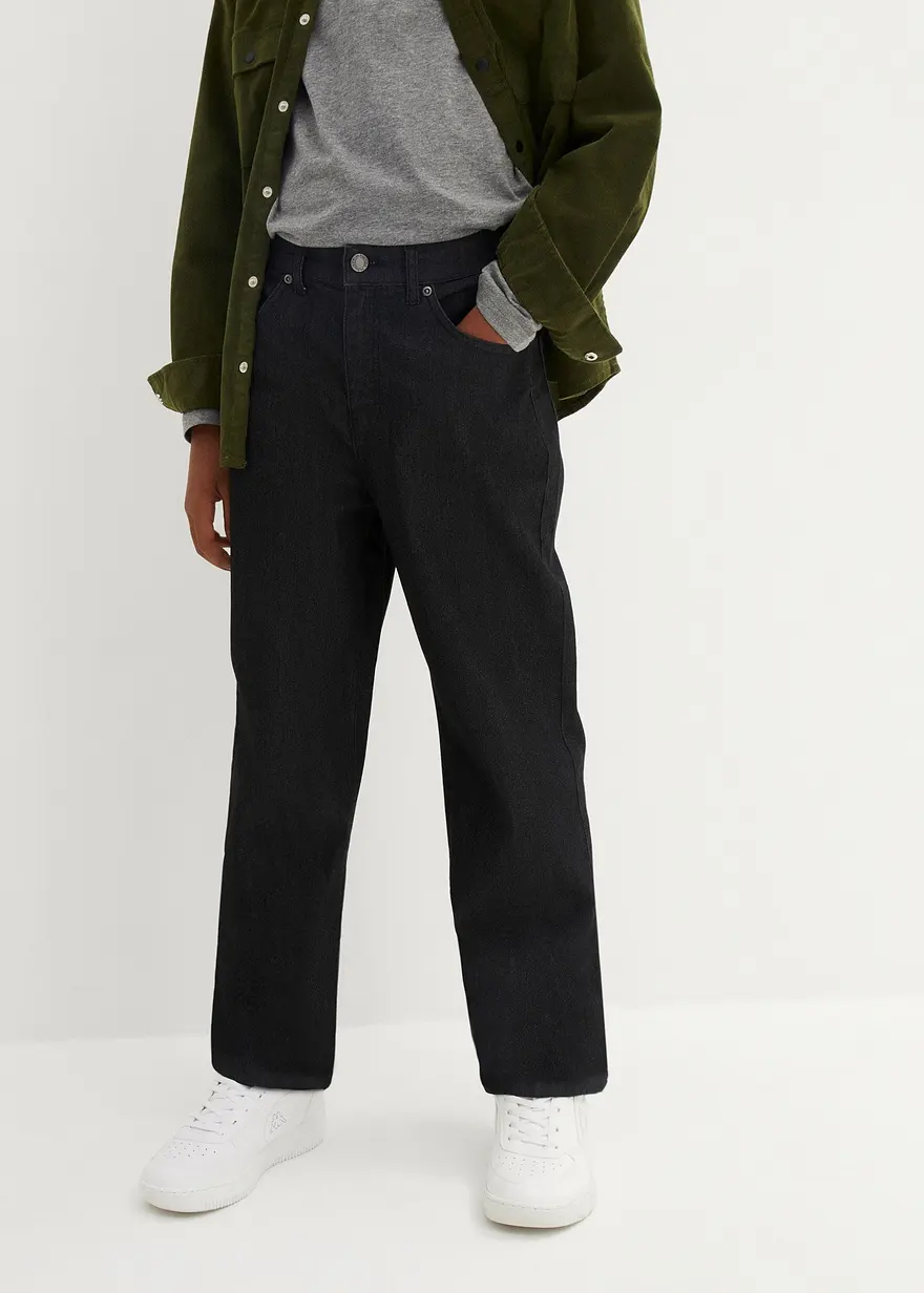 Extra Loose Fit Stretch-Jeans, Straight