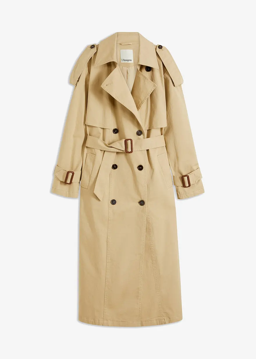 Oversize Trenchcoat aus schwerer Qualität