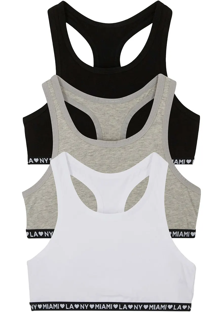 Bustier mit weicher Baumwolle (3er Pack)