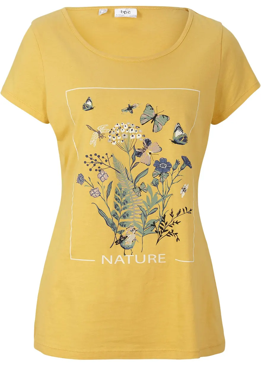 Baumwoll-T-Shirt mit Druck