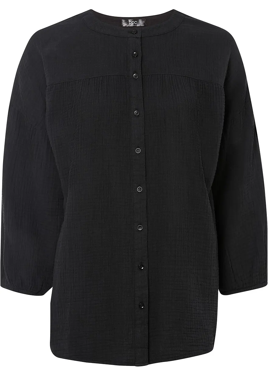 Oversize-Bluse aus Musselin