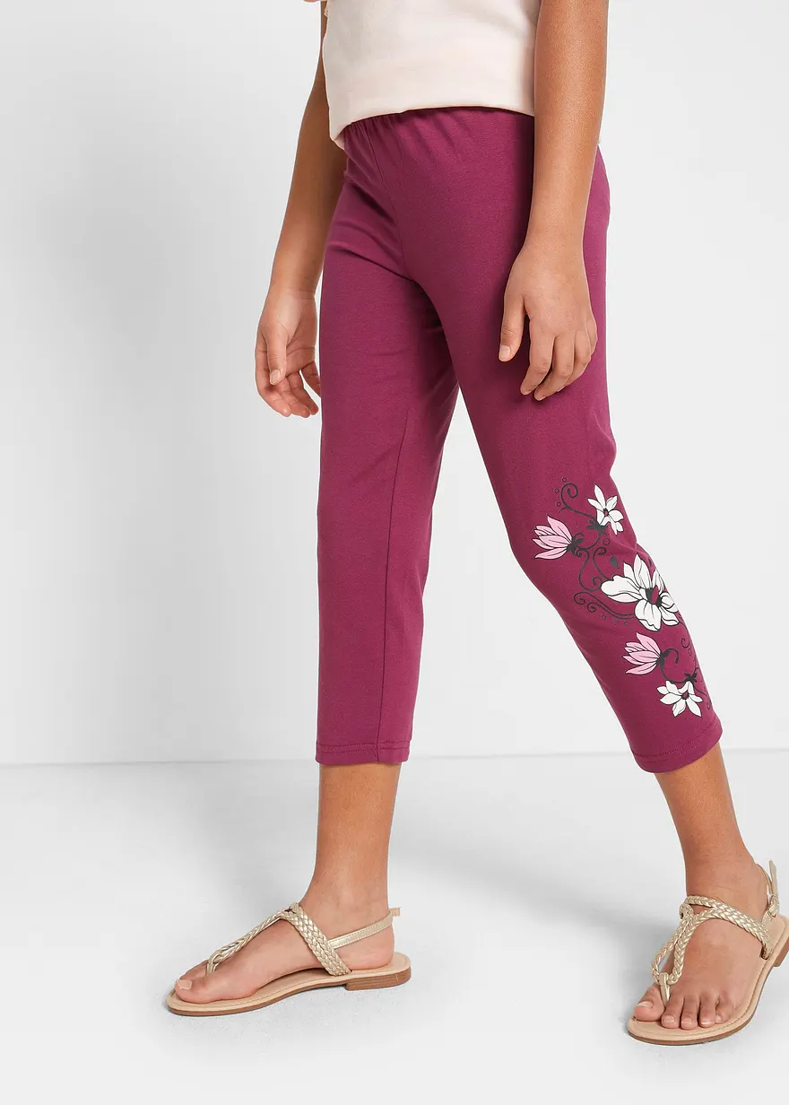 Capri-Leggings mit Bio-Baumwolle (2er Pack)