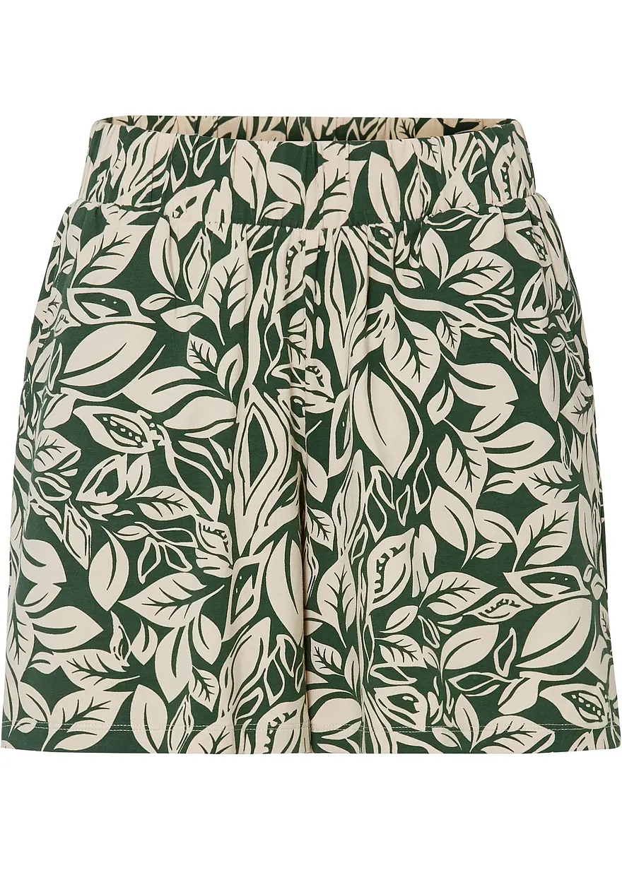 Jersey-Shorts aus elastischem Baumwoll-Mix