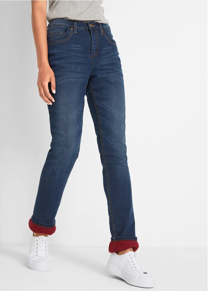 Straight-Jeans High Waist, Thermo