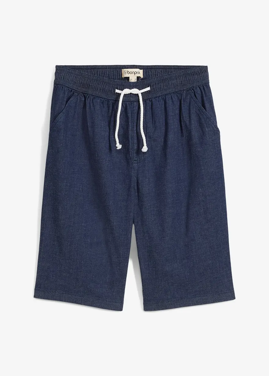 Schlupf Stretch-Jeans-Shorts, Regular Fit