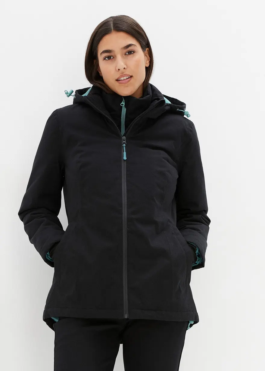 Wasserdichte 2in1 Optik Funktions-Jacke