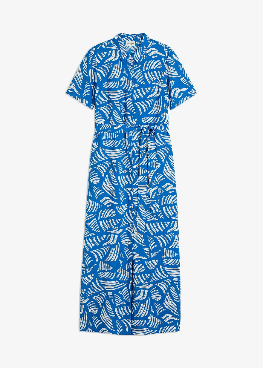 bedrucktes Maxikleid aus Viskose-Mix