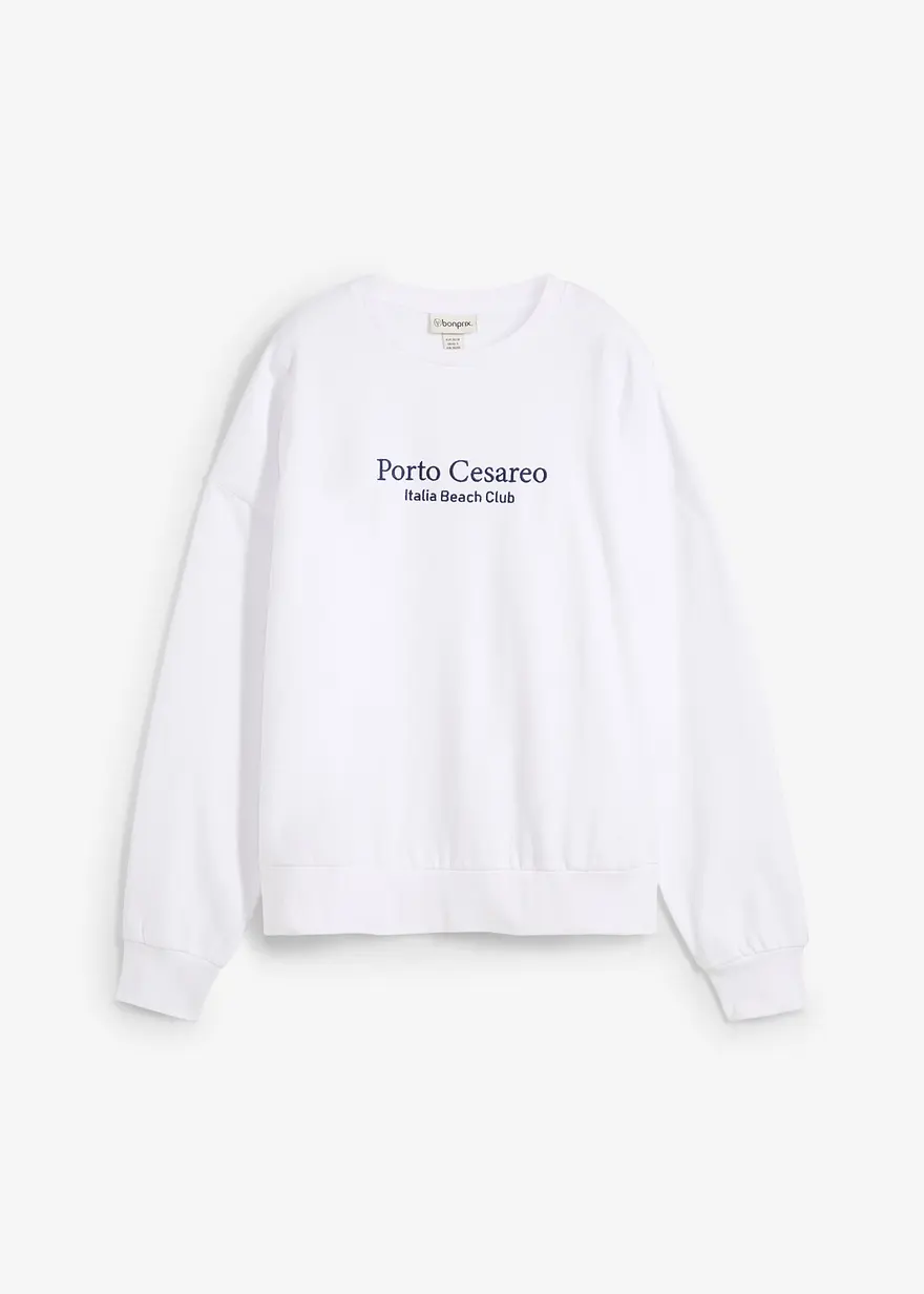 Oversize-Sweatshirt mit Stickerei