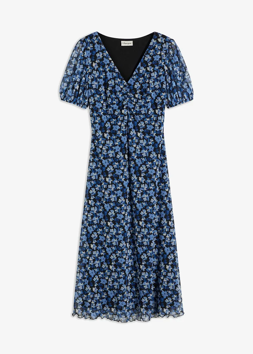Midikleid aus Mesh