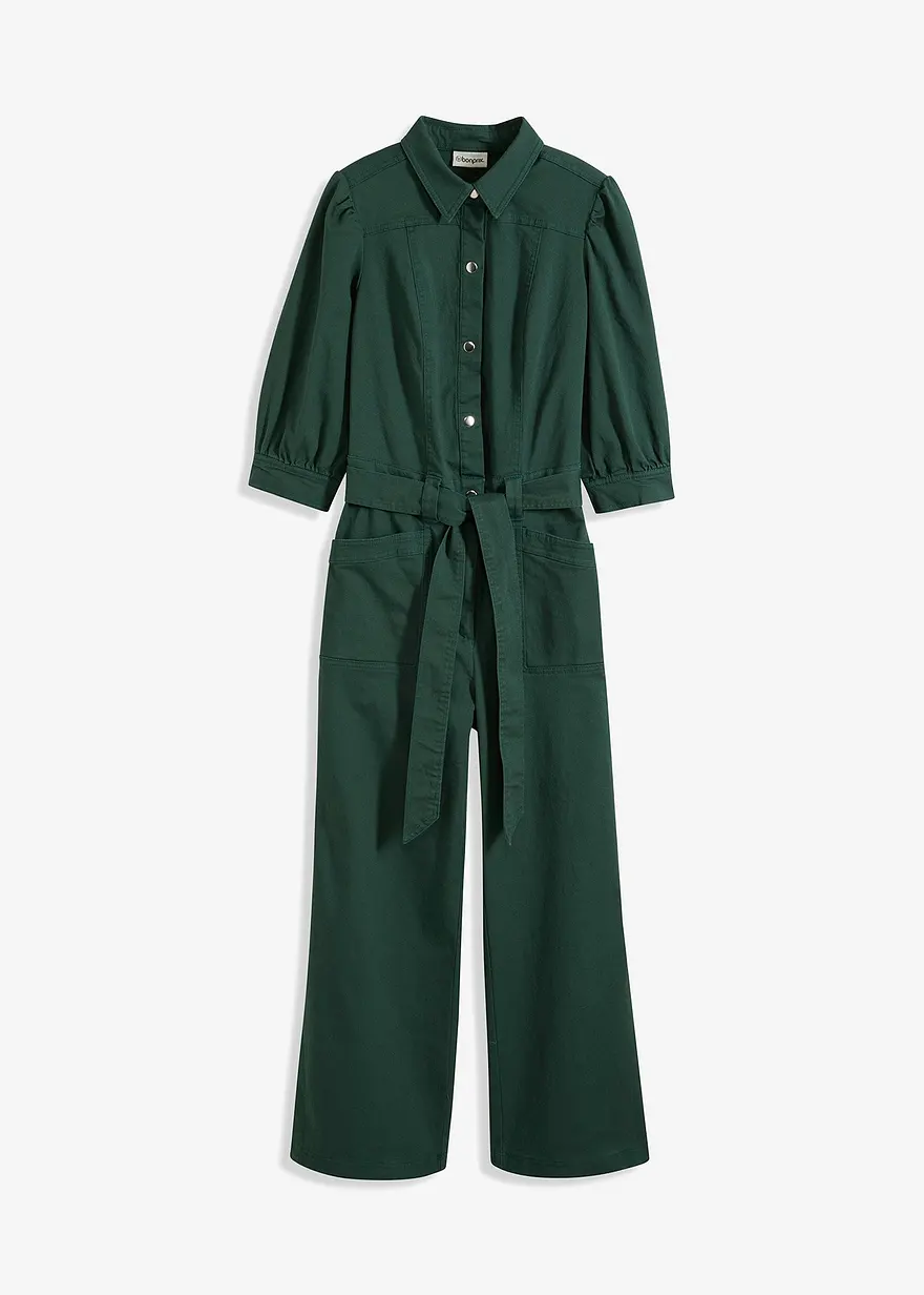 Utility-Overall mit Puffärmeln