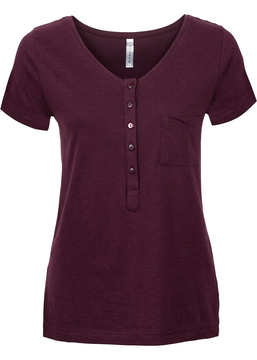T-Shirt aus Baumwoll-Viskose-Mix