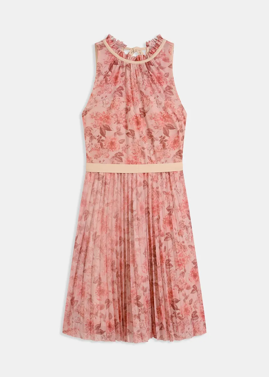 Minikleid aus feinem Tüll mit Plissee