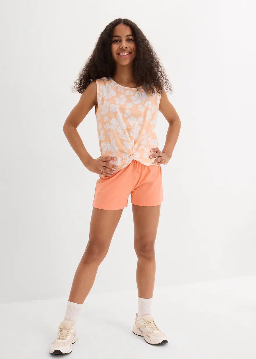 Top und kurze Hose aus Bio-Baumwoll-Mix (2-tlg.Set)