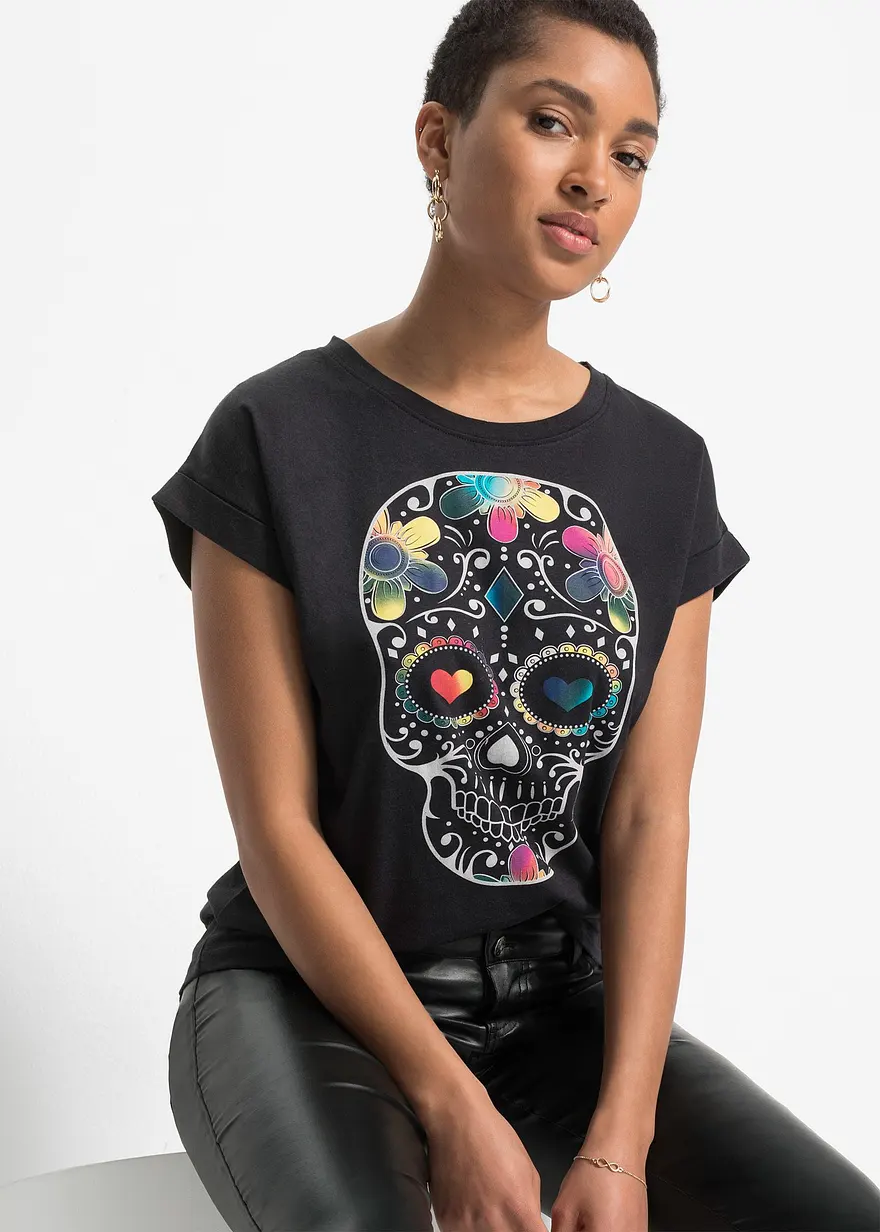 T-Shirt aus softem Viskose-Mix