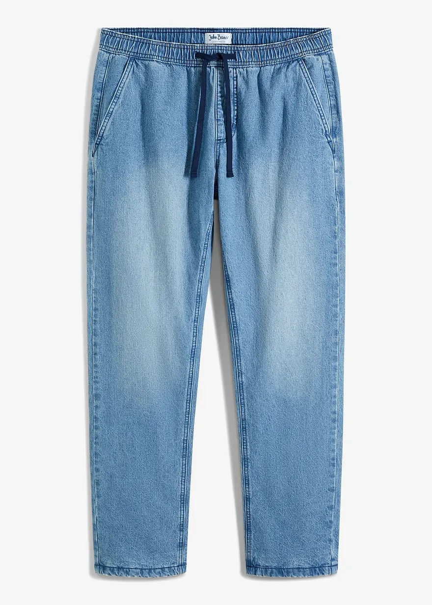 Thermo Regular Fit Schlupf-Jeans mit Flanellfutter, Straight