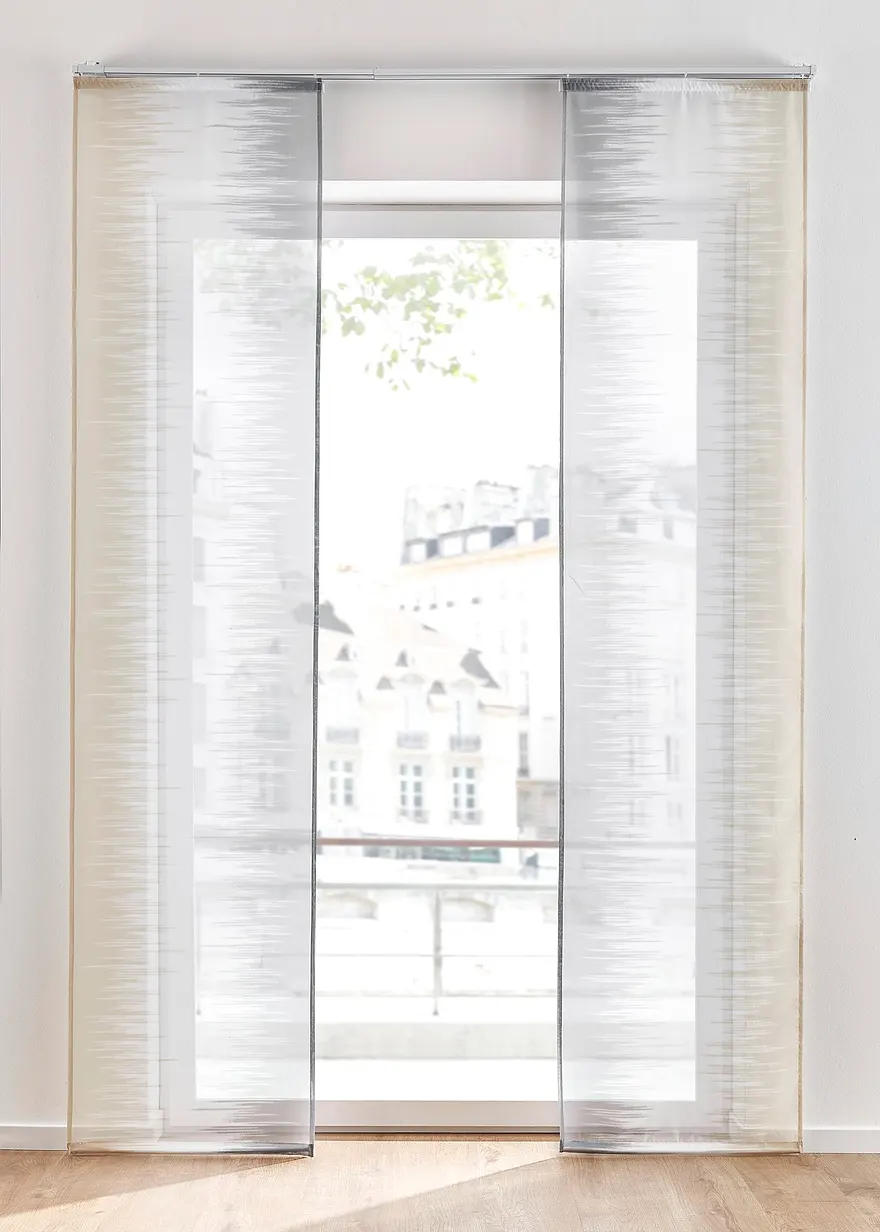 Schiebegardine mit Druck mit recyceltem Polyester (2er Pack)